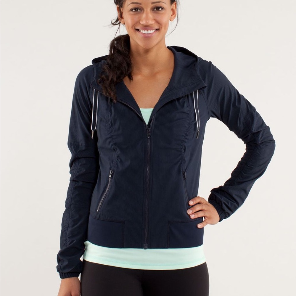 Lululemon Street To Studio Navy Jacket activewear size 6